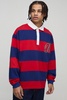 Oversized Heavyweight Cut and Sew Applique Rugby Polo