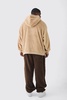 Plus Borg Oversized Zip Thru Hoodie