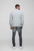 Relaxed Fit Boucle Zip Up Knitted Sweater
