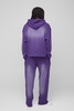 Oversized Boxy Man Washed Waffle Hooded Zip Tracksuit