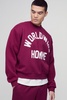 Oversized Boxy Worldwide Print Sweatshirt