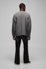 Oversized Boxy Dropped Shoulder Ribbed Contrast Knitted Cardigan