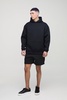 Oversized Boxy Bonded Scuba Hooded Short Tracksuit