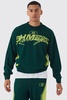 Boxy Moto Knitted Sweatshirt