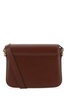 A.P.C. Women Bordeaux Leather Grace Crossbody Bag