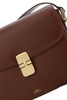 A.P.C. Women Bordeaux Leather Grace Crossbody Bag
