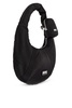 Logo Patch Zipped Shoulder Bag