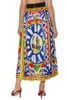 Dolce & Gabbana Silk skirt with Caretto pattern