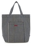 Printed Denim Thais Shopping Bag