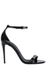 Patent leather sandals