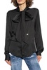 Dsquared2 Shirt with decorative tie at the neckline