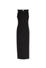 Embellished ruched crêpe maxi dress