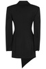 Asymmetric Minidress Blazer In Wool