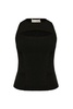 Slashed Knit Sleeveless Top