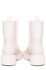 White Waterproof Boots with Drawstring Closure