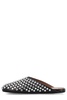 Crystal Stud Leather Flat Mules