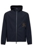 Hooded Coat with Equestrian Design