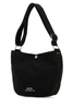 Black Fabric Small Besace Journal Crossbody Bag