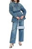 Alaia Jeans with decorative zipper