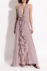 Blumarine Silk dress with open back