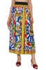 Dolce & Gabbana Silk skirt with Caretto pattern