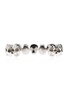 Alexander Mcqueen Silver-Colored Bracelet With Skull Design And Internal Engraved Logo In Brass Man