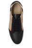 Salmond Check Leather Low-Top Sneakers