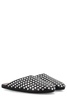 Crystal Stud Leather Flat Mules