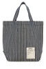 Printed Denim Thais Shopping Bag