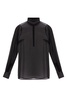 Dolce & Gabbana Transparent top with stand-up collar