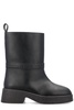 Logo Lettering Pull-on Ankle Boots