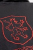 Men's Lion Club Lined Hoodie Regular Fit in Black/red