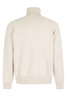 Turtleneck Boke Flower Embroidered Knitted Jumper
