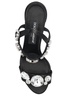 Gemstone Embellishment Heeled Sandals