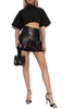 Alaia Leather skirt with fringes
