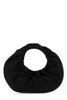 Black fabric Crescent small handbag