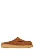 Camel suede slippers