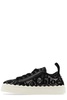 chloe lauren lace & leather sneaker