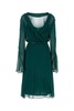 Bottle Green Silk Africa Dress