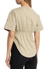 Logo Printed Curved Hem T-shirt