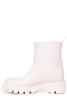 White Waterproof Boots with Drawstring Closure