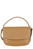Logo Printed Foldover Top Shoulder Bag