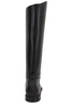 Black Leather Pull-On Boots