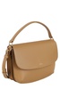 Logo Printed Foldover Top Shoulder Bag