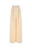 Ivory Cotton Blend Wide-leg Teyana Pant