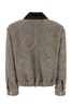 Embroidered Tweed Oversize Bomber Jacket