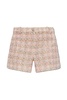 Versace Tweed shorts with lurex thread