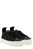 chloe lauren lace & leather sneaker