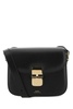 A.P.C. Women Black Leather Mini Grace Crossbody Bag
