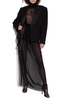 Dolce & Gabbana Transparent top with stand-up collar